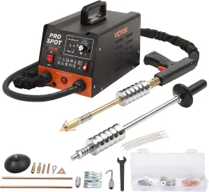 3KW Spot Welder Dent Repair Kit, 6 Modes & 16 Accessories for Auto Body Repair