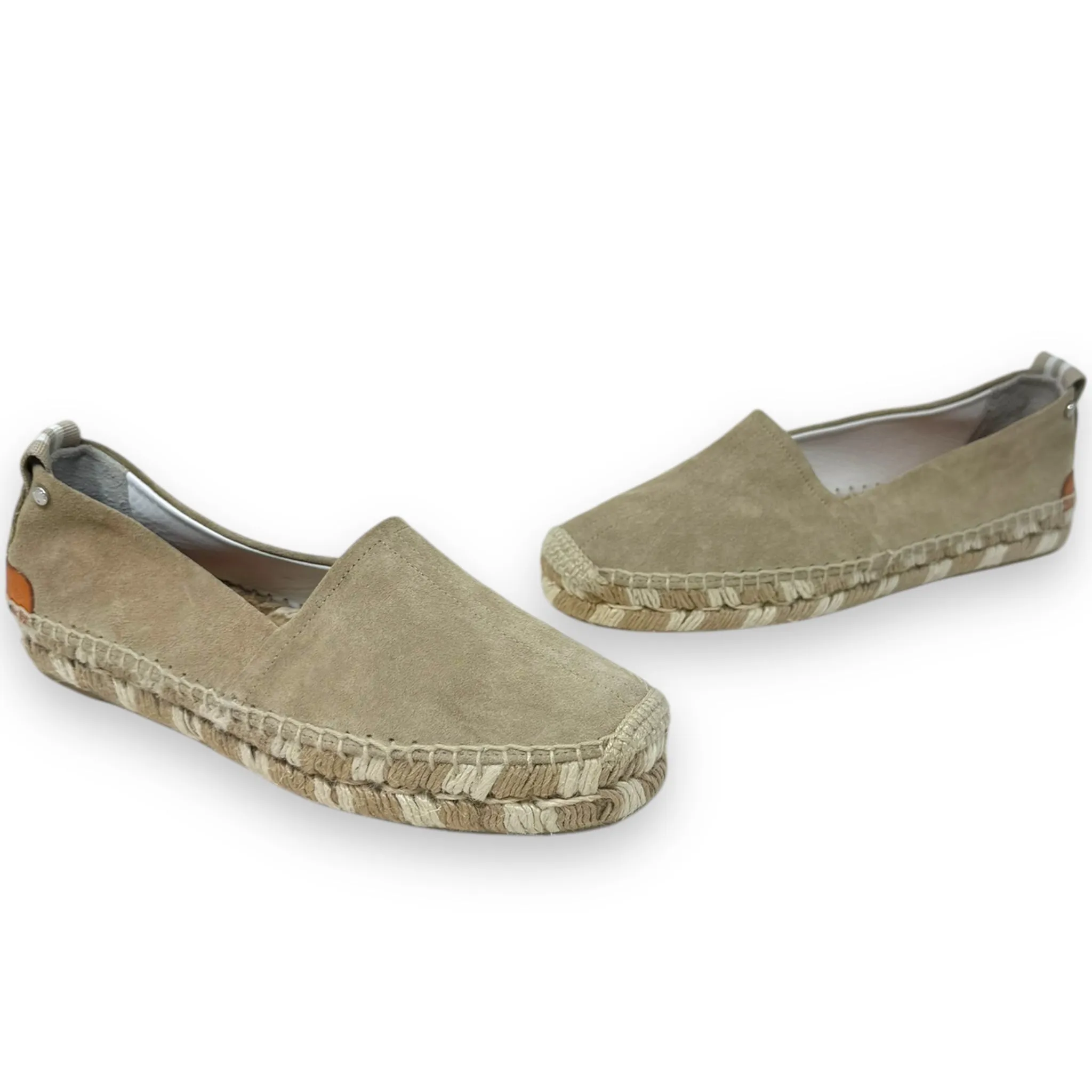 Adria Suede Espadrille Shoes Flats By Rag And Bone In Beige, Size: 7.5