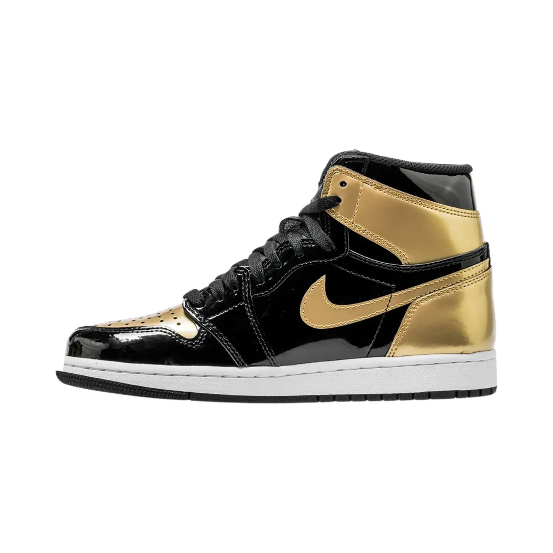 Air Jordan 1 High Retro OG NRG Gold Toe Black Metallic Gold Summit White