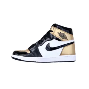 Air Jordan 1 High Retro OG NRG Gold Toe Black Metallic Gold Summit White