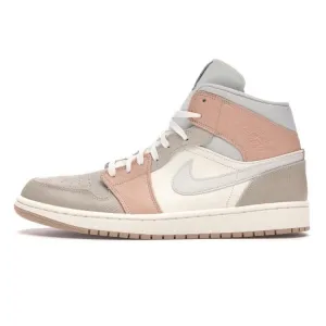 Air Jordan 1 Mid Milan Sail Light Bone String Shimmer