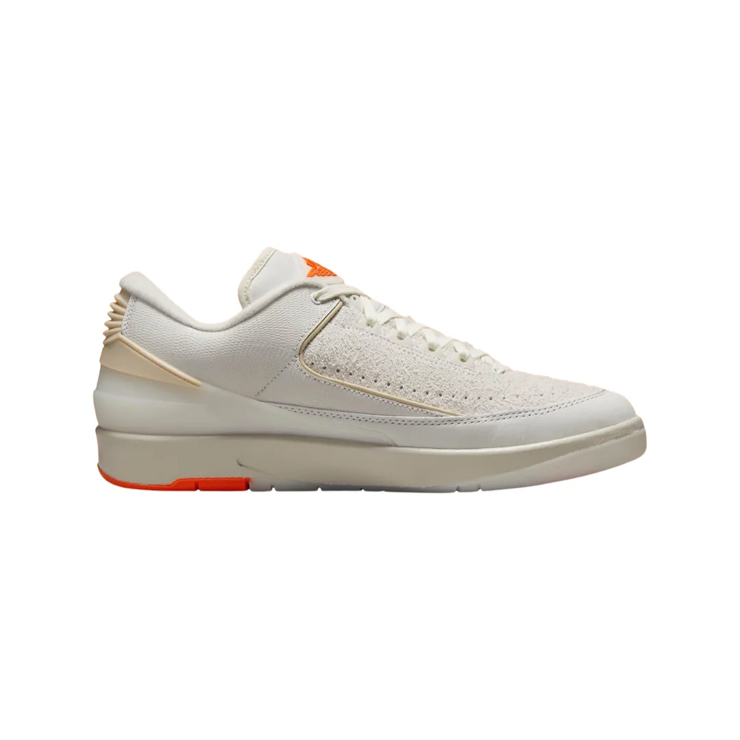 Air Jordan 2 Retro Low Shelflife White Sail Light Bone Bright Mandarin