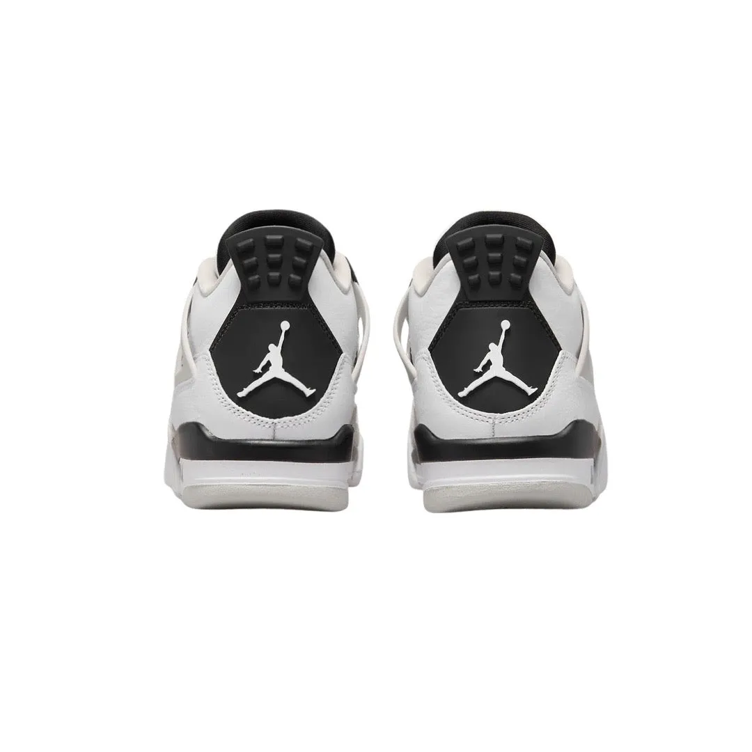 Air Jordan 4 Retro GS Military Black White Black Neutral Grey