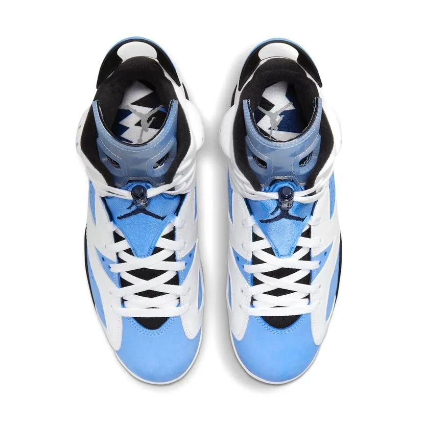 Air Jordan 6 Retro UNC University Blue White College Navy Black