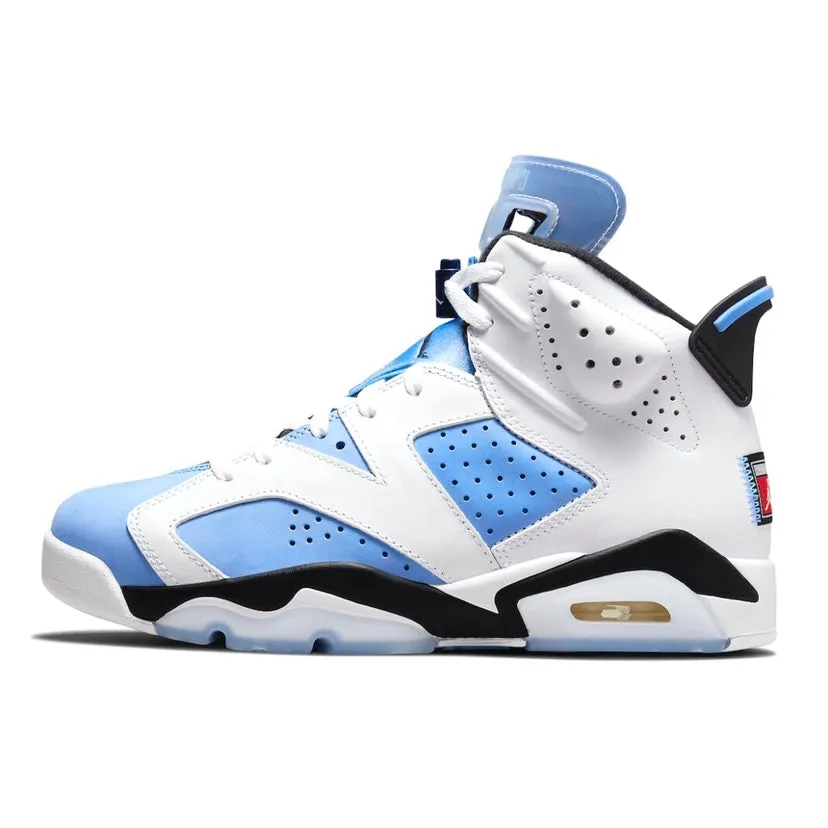 Air Jordan 6 Retro UNC University Blue White College Navy Black