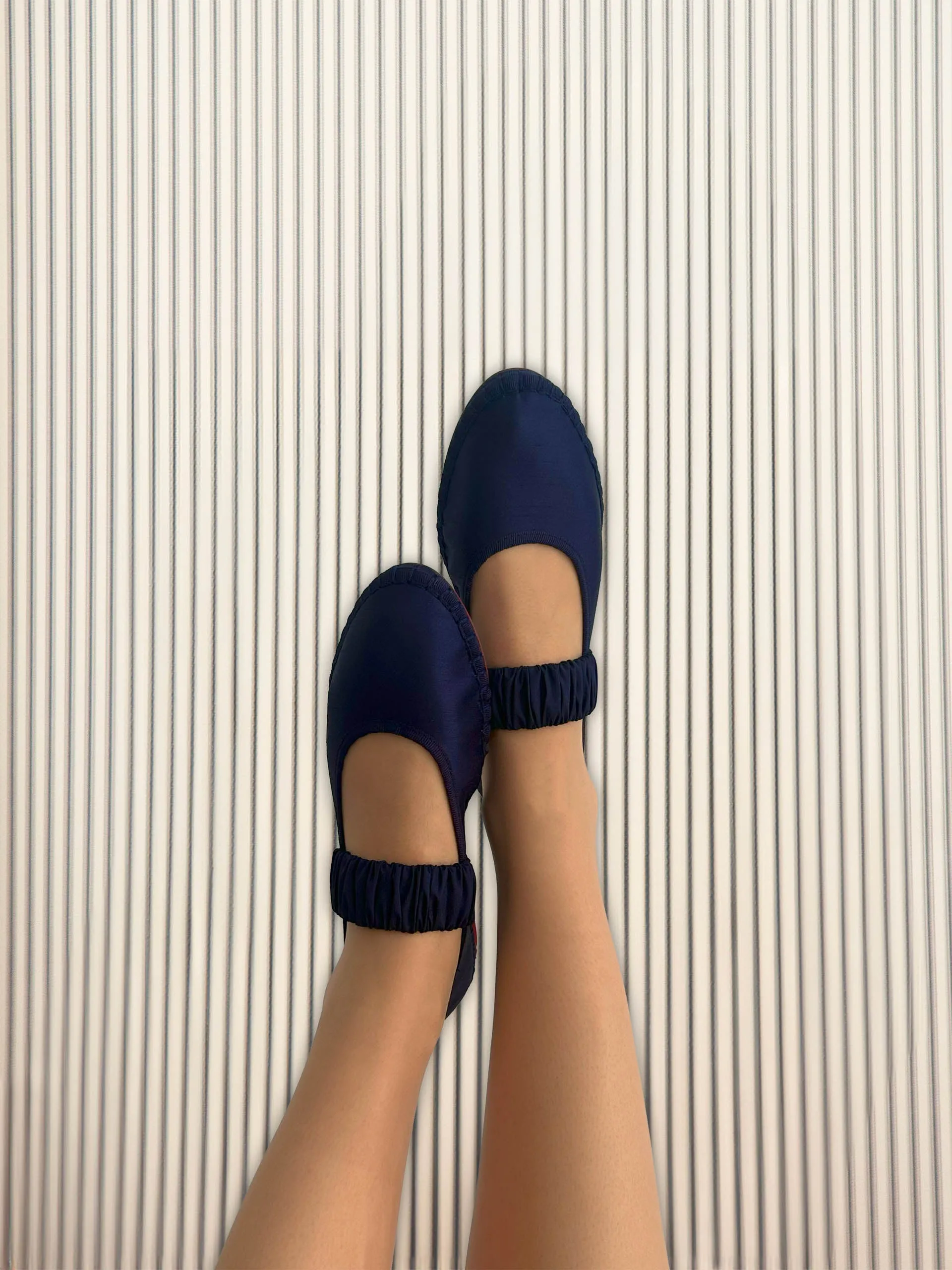 Blue Mafalda flats