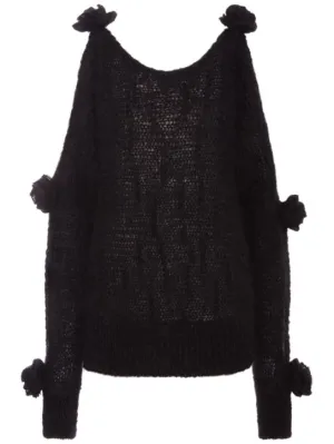 Blumarine   Knit sweater w/ cut out sleeves 