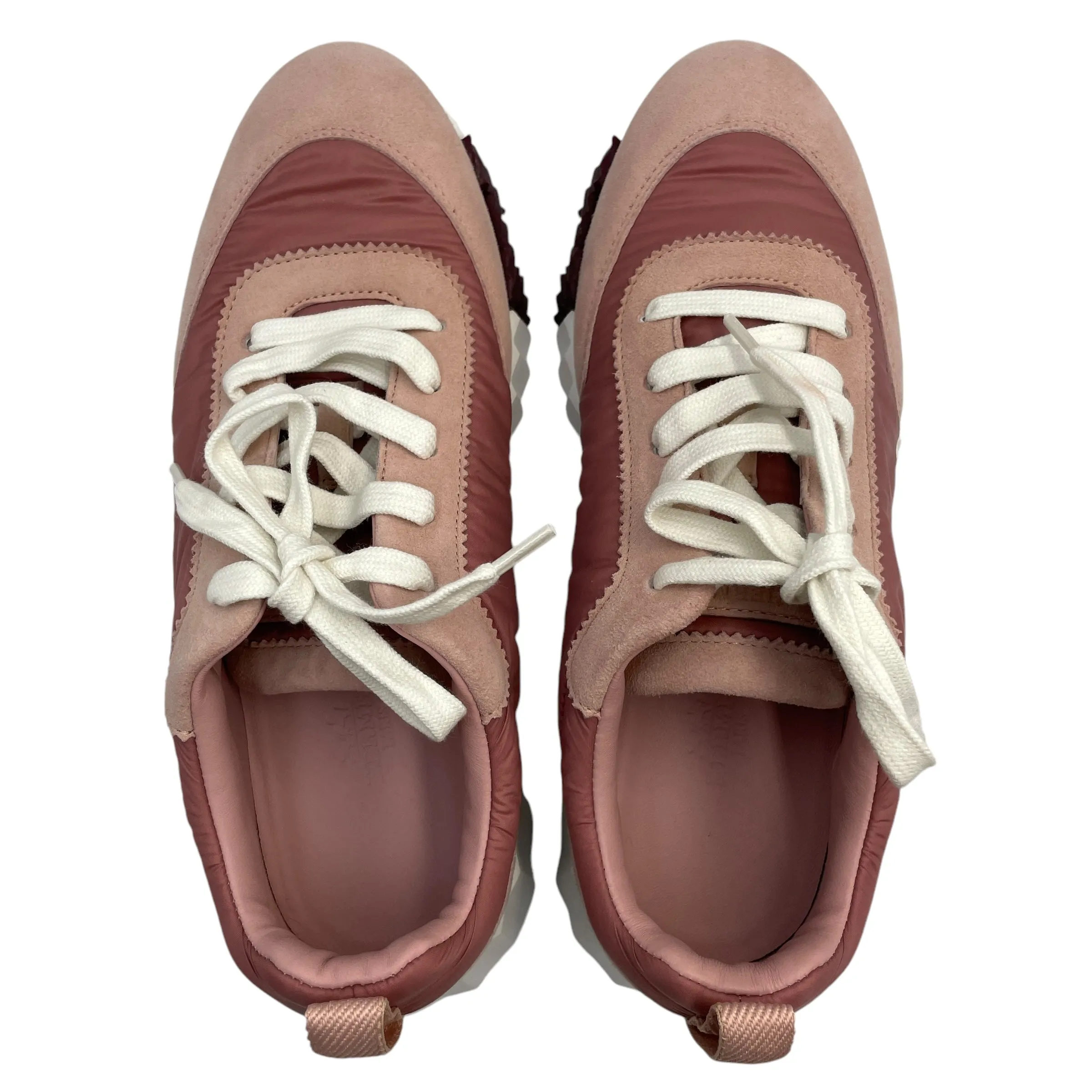 Bouncing 37 Rose Opaline Sneakers in Chevre Velours