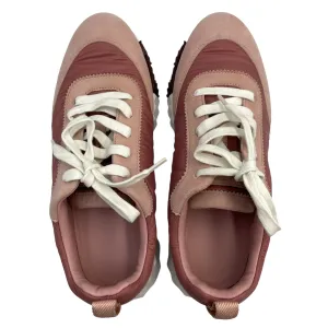 Bouncing 37 Rose Opaline Sneakers in Chevre Velours