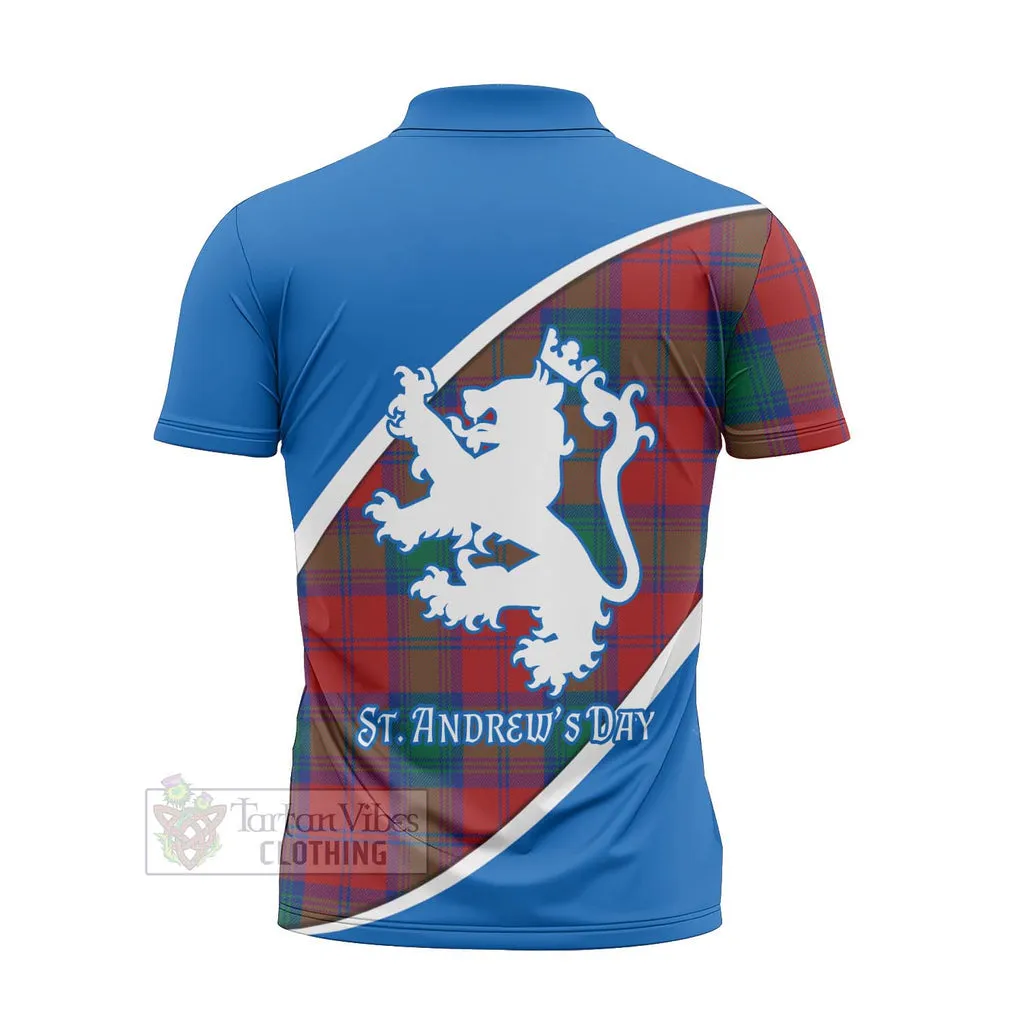 Byres (Byses) Family Crest Tartan Zipper Polo Shirt Celebrate Saint Andrew's Day in Style