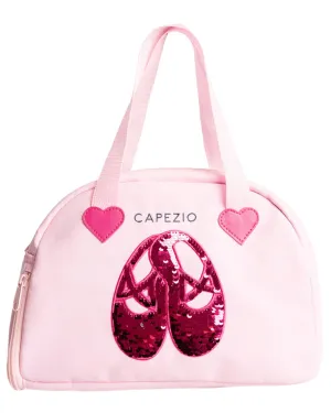 Capezio Sequin Ballet Slipper Tote Dance Bag - B240 - Light Pink