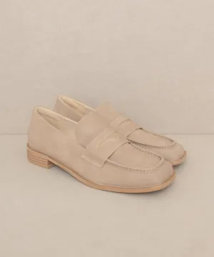 Cedar Wood Womens, Square Toe Slip On Heeled Loafer