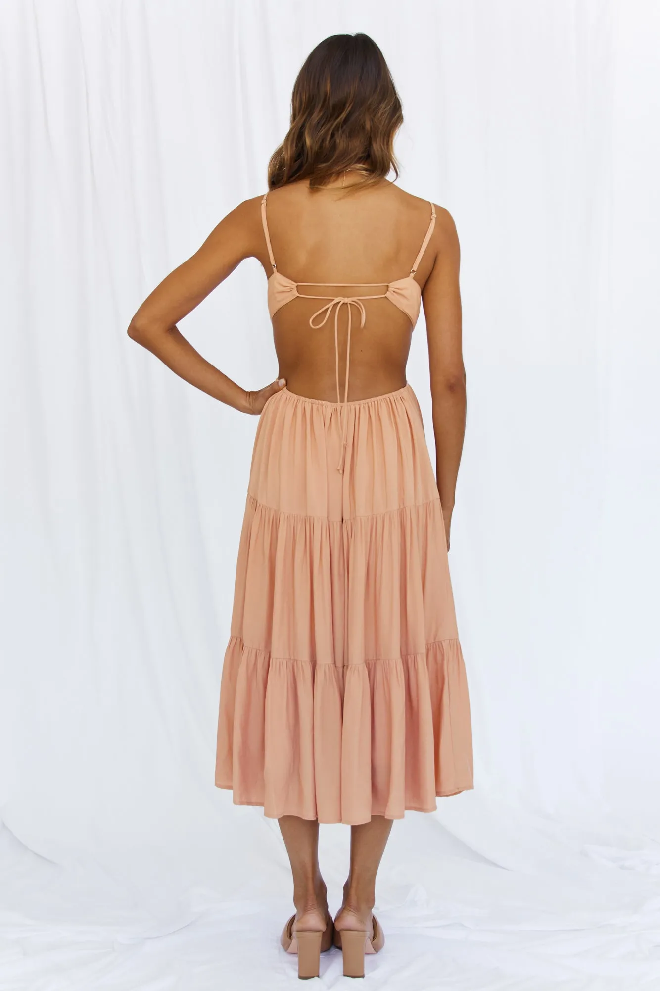 Circling Around Maxi Dress Orange