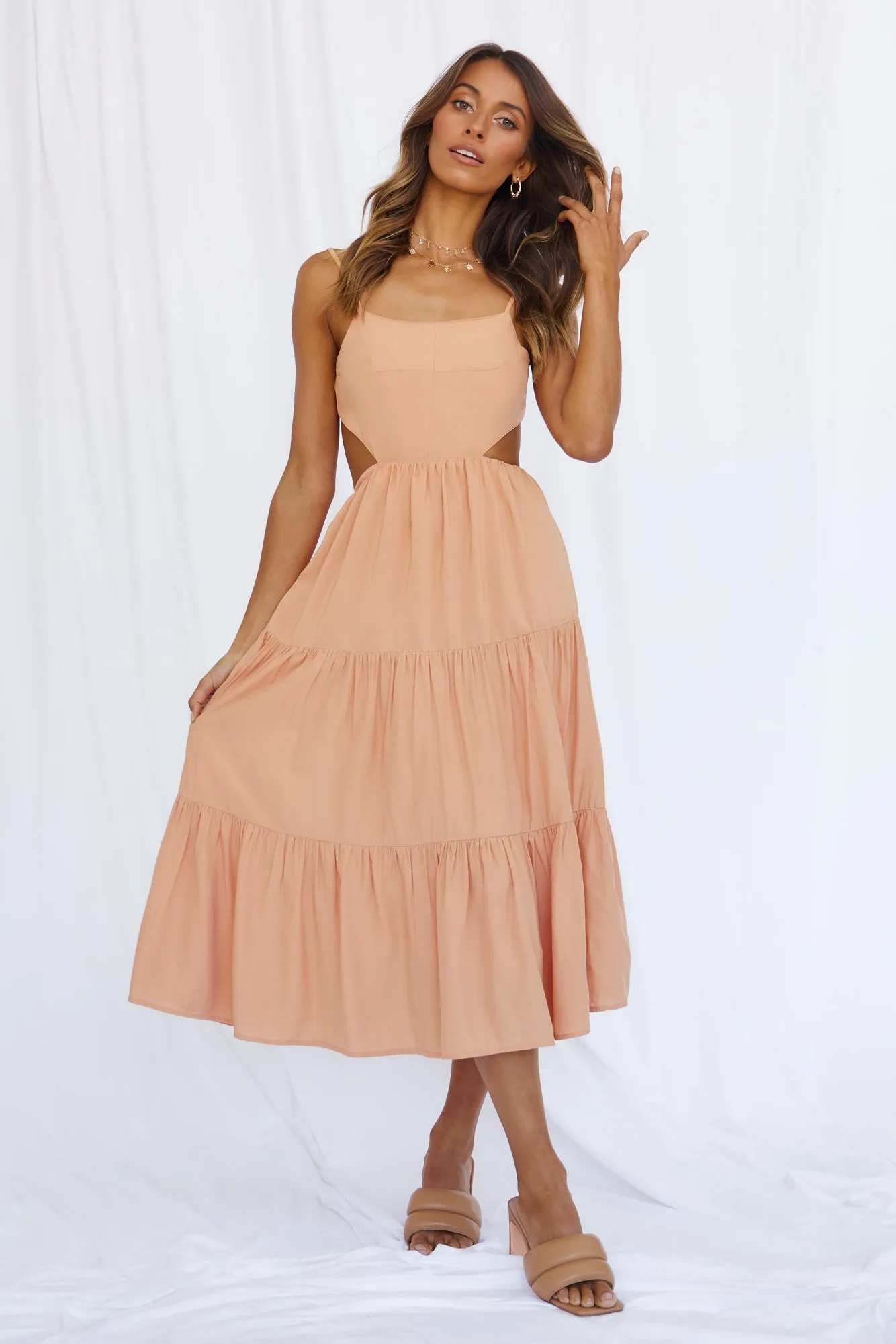 Circling Around Maxi Dress Orange