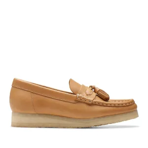 Clarks Women's Wallabee Loafer in Mid Tan Leather