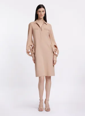 Cut-Out Shirt Dress