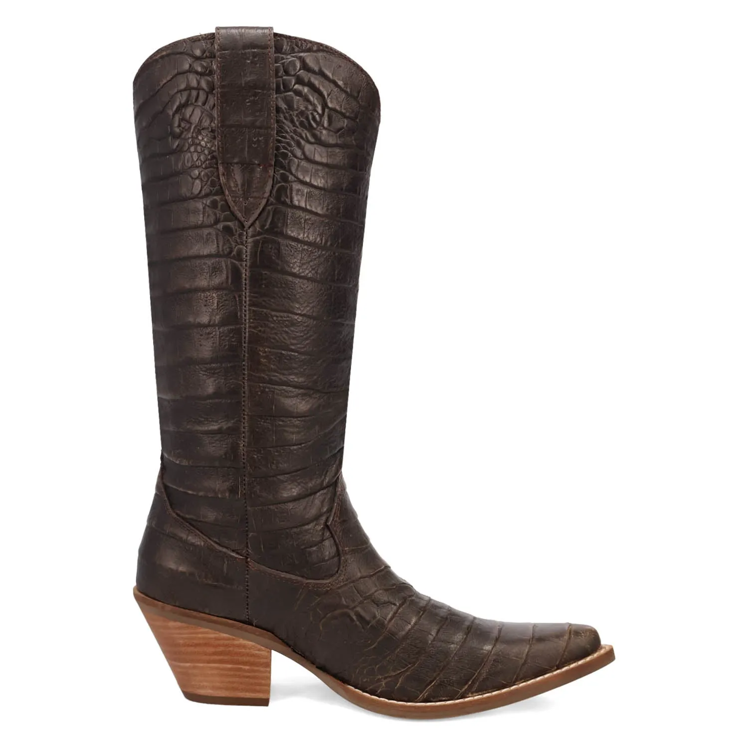 Dingo Womens Ozzie Brown Leather Cowboy Boots