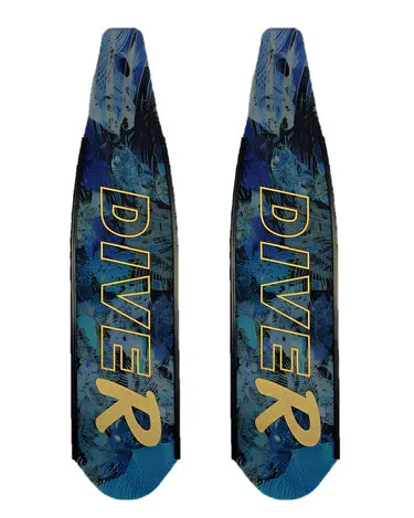 DiveR - Blue Bone By Naomi Gittoes  Free Diving Fin Blades