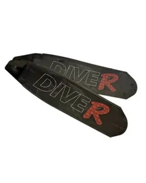 DiveR - Innegra Black  Free Diving Fin Blades