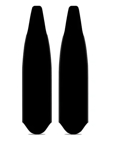 DiveR -  Stealth Black Free Diving Fin Blades