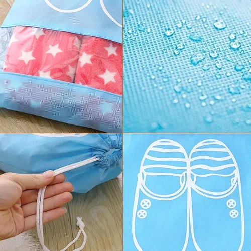 Drawstring Shoe Travel Bag with Transparent Window