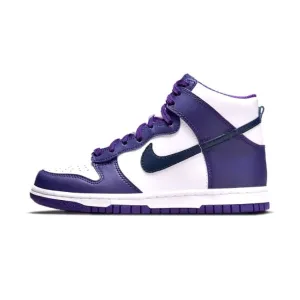 Dunk High GS Midnight Navy Swoosh Purple By Nike