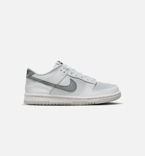 Dunk Low Reflective Swoosh Grade School Lifestyle Shoe - White/Grey