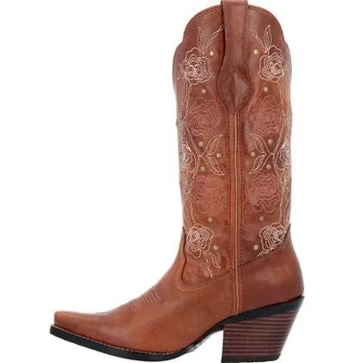 Durango Women's Crush 13" Snip Toe Western Boot - Rosewood - DRD0453