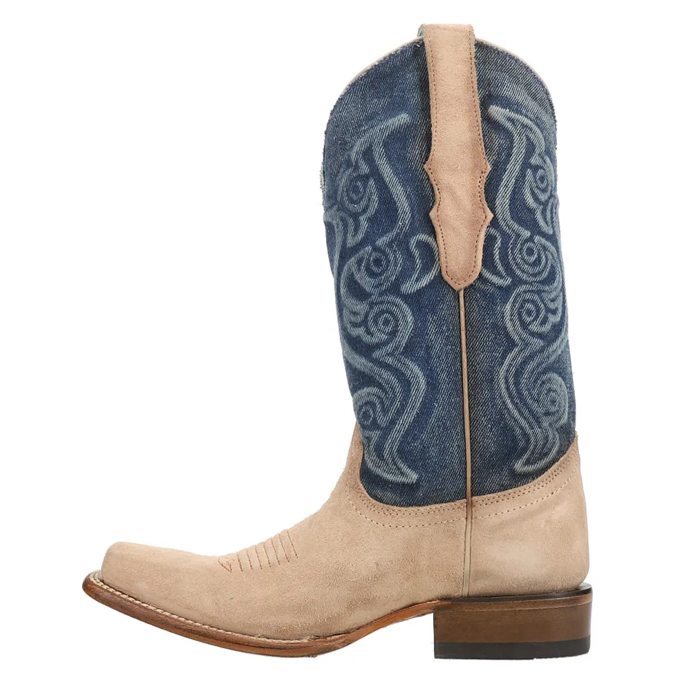 Embroidered Square Toe Cowboy Boots