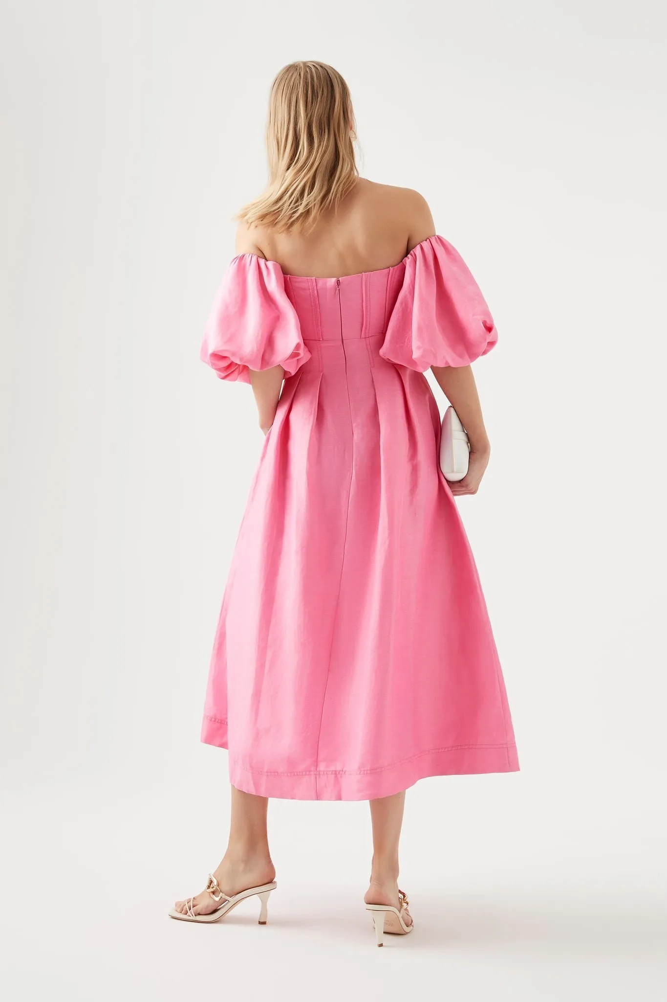 Eugenie Off Shoulder Midi Dress