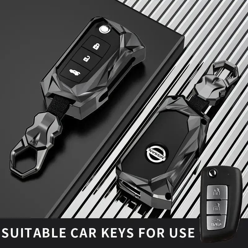 For Nissan Key Cover, Zinc Alloy, Universal Fit for 14th-21st Generation Classic Sunny, 20th Generation Bluebird