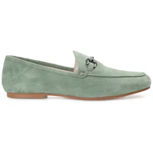 GIIA HORSE BIT LOAFER FLATS IN SUEDE