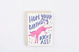 Hello Lucky - Single Card - Kicks Ass Birthday