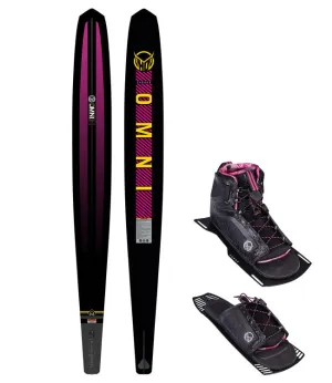 HO Womens Carbon Omni Slalom Ski with Stance Boot & RTP (2024)