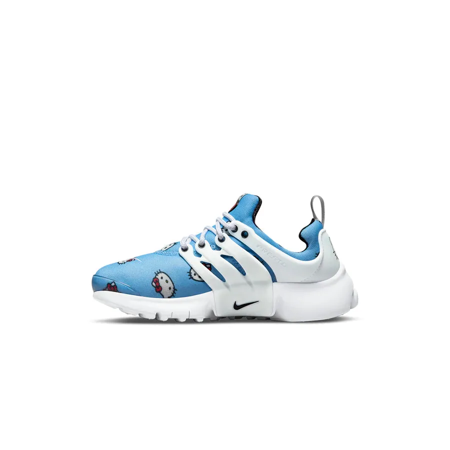 Kids Nike Presto x Hello Kitty University Blue Black White Pre-School Sizing