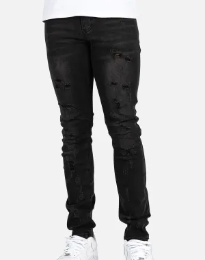 Kilogram Tapered Knee Rip Jeans