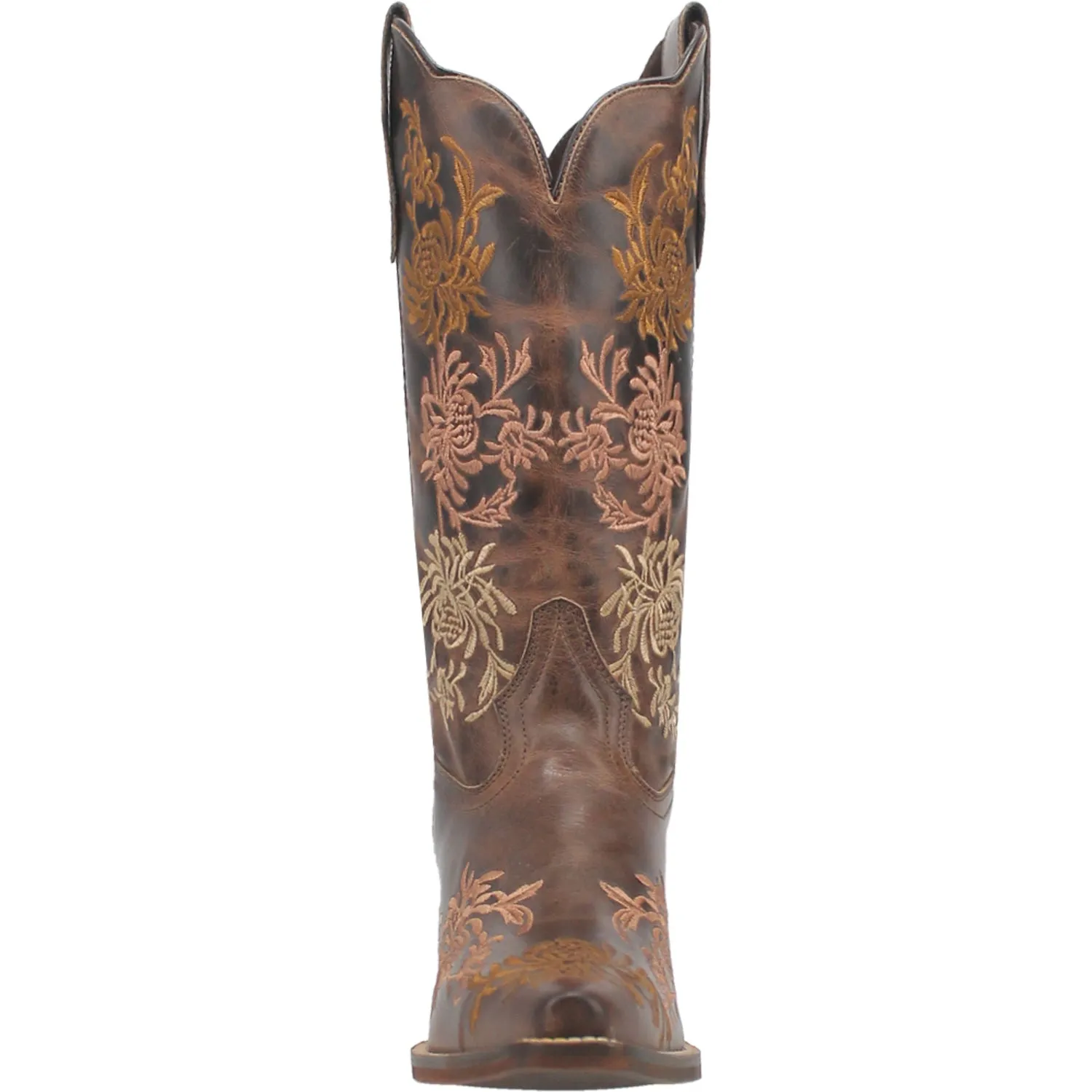 Laredo Womens Sylvan Tobacco Leather Cowboy Boots