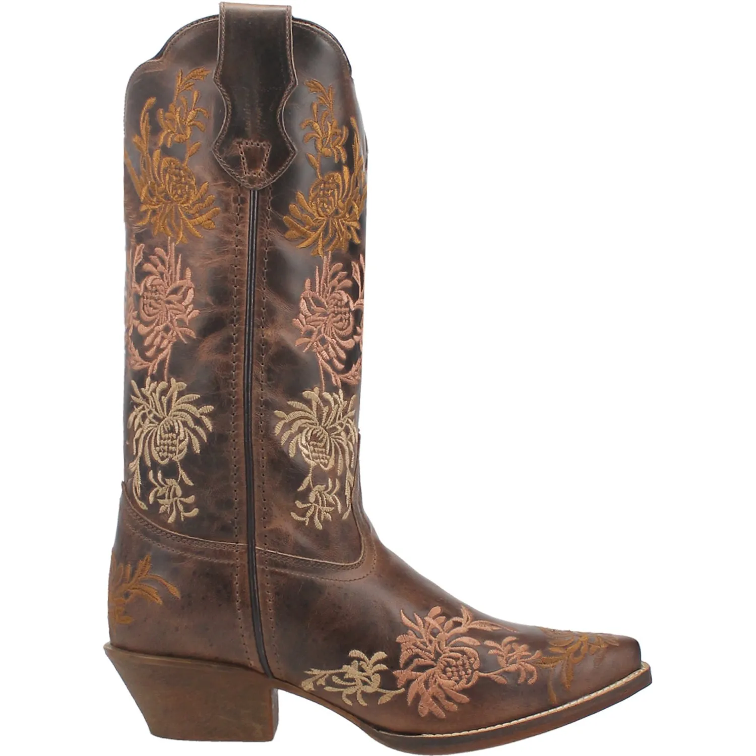 Laredo Womens Sylvan Tobacco Leather Cowboy Boots