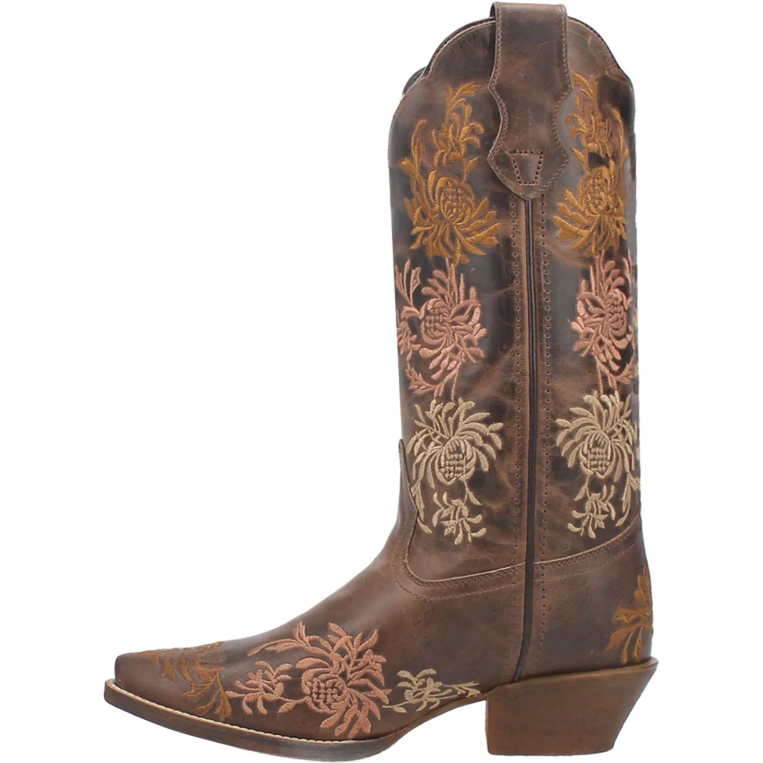 Laredo Womens Sylvan Tobacco Leather Cowboy Boots