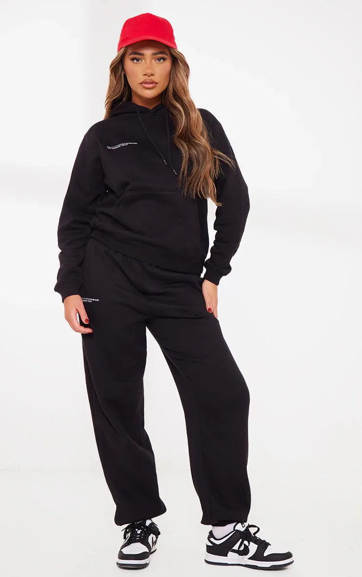 Logo Black Est 2012 Cuffed Sweatpants