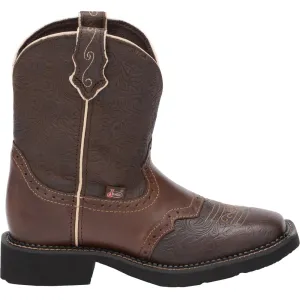 Mandra Embossed Square Toe Cowboy Boots