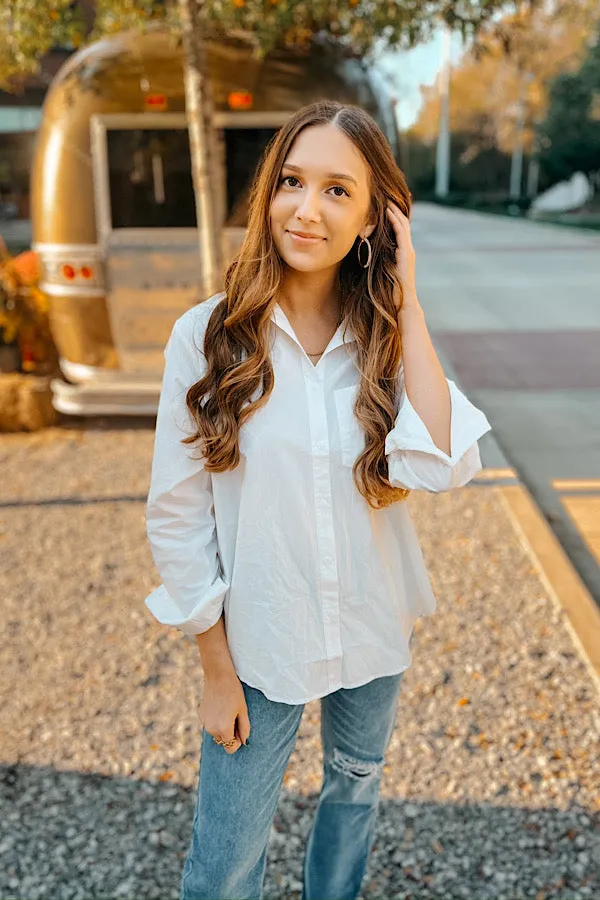 Marla White Button Up Shirt