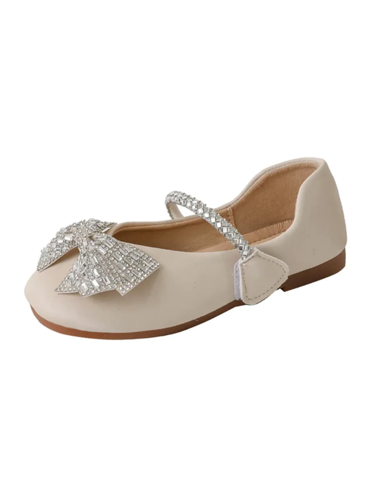 Mary Jane Princess Rhinestone Glitter Flats  by Liv and Mia