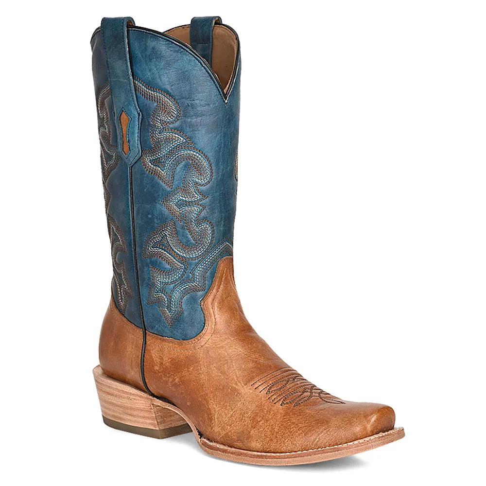 Mn Embroidery Horseman Toe Cowboy Boots