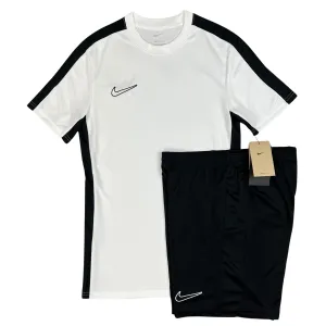 Nike Academy Drill Tshirt / Shorts Set - White