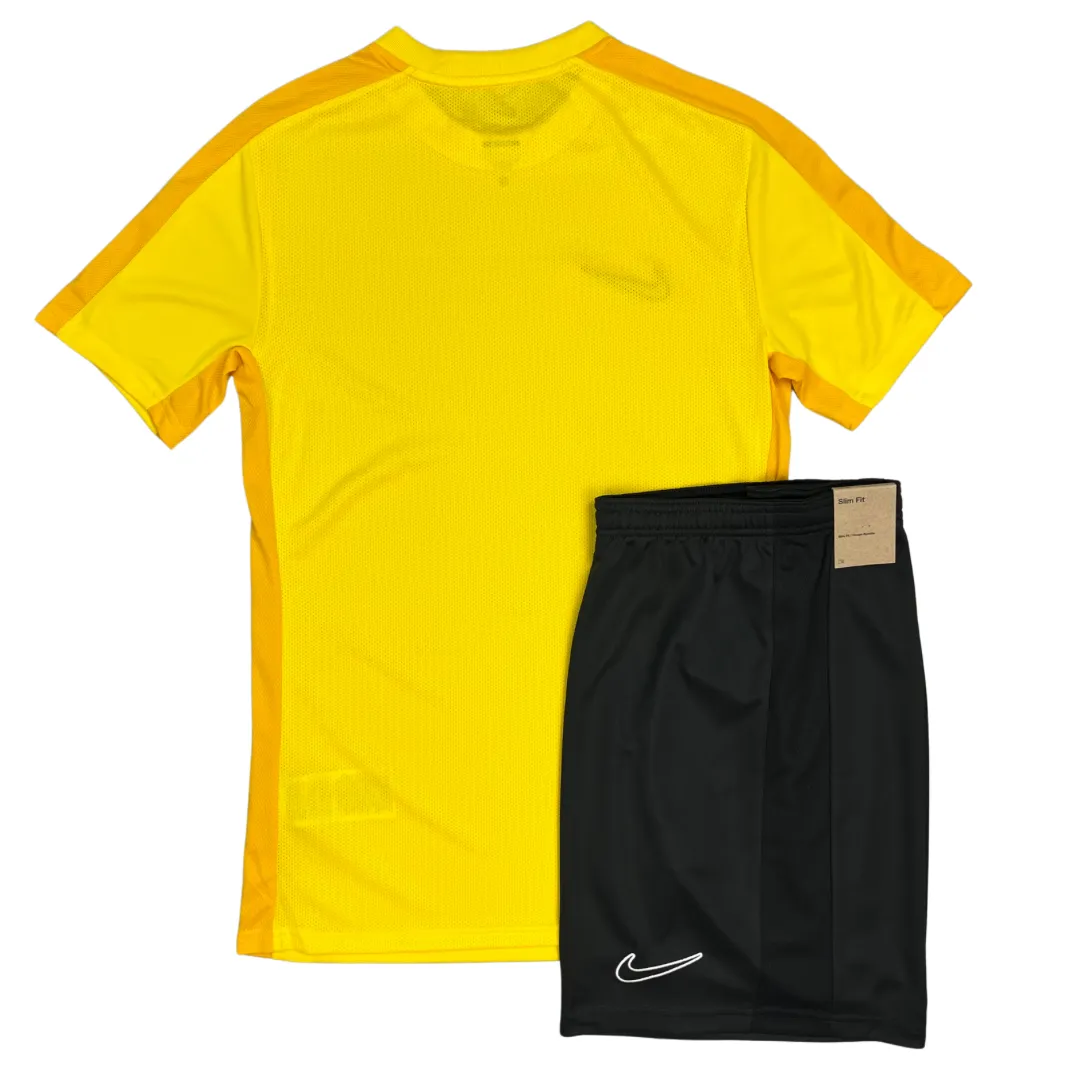 Nike Academy Drill Tshirt / Shorts Set - Yellow / Black