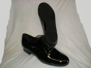 Norman -- Men's Standard Ballroom Oxford -- Black Patent