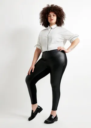 Off-Duty Faux Leather Legging