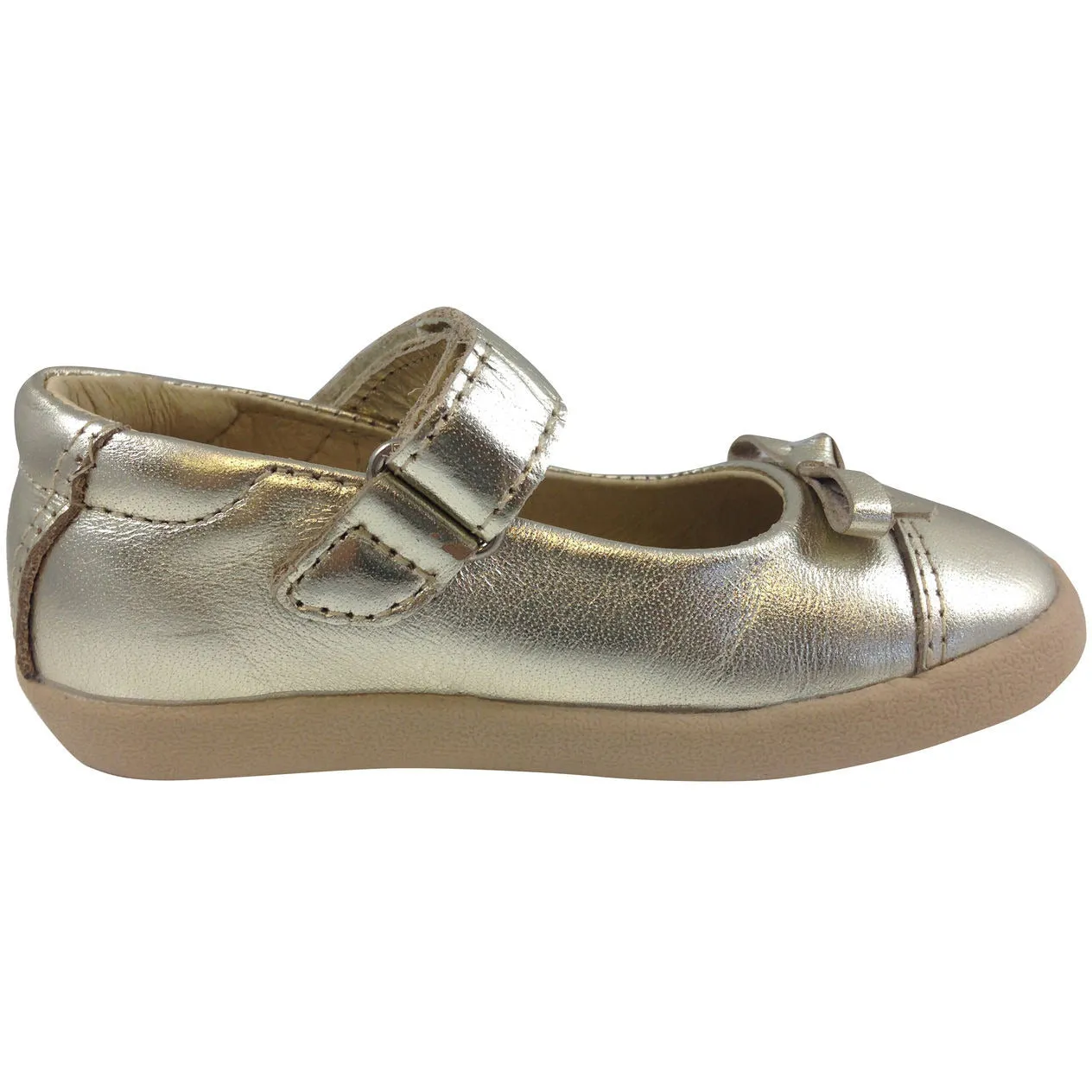 Old Soles Girl's 313 Gold Sista Flat