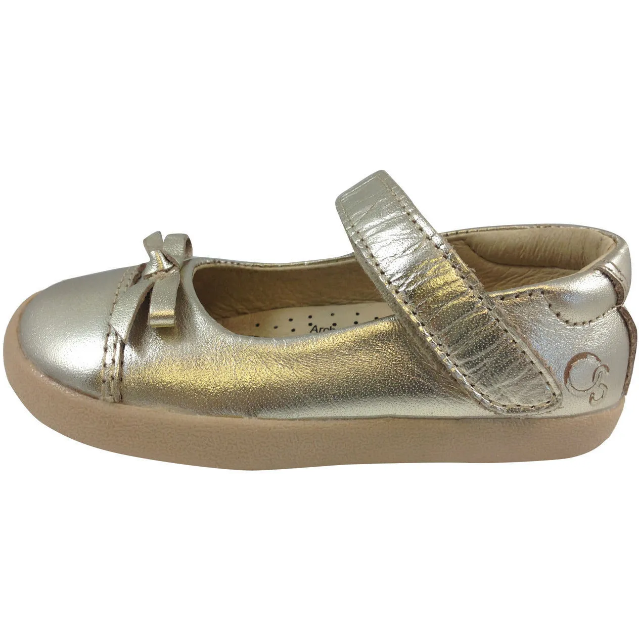 Old Soles Girl's 313 Gold Sista Flat